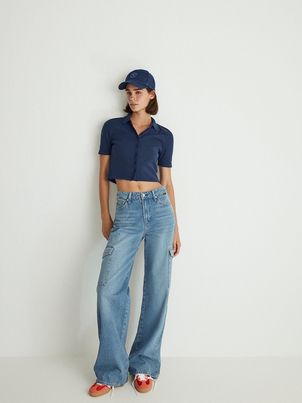 Mavi Carina Mid rise, relaxed, straight, cargo jeans